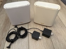 ASUS ZenWiFi XT8 WiFi 6 Dual-Band White Mesh Router 2-Pack USB 3.0 picture