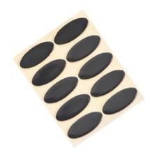 Oval Mouse Feet Pads 0.7mm for Gaming Mouse Feet Replacement Black 10 Pcs picture