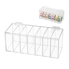 Acrylic Transparent Adjustable Label Dispenser 7-Slot picture