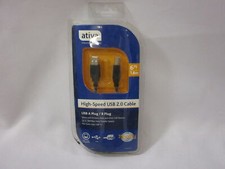 *NEW* ATIVA 212-272 HIGH-SPEED USB 2.0 CABLE A/B PLUG picture