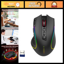 Wireless Bluetooth Mouse, 8000 DPI, RGB Backlit, Versatile Design, Ergonomic picture