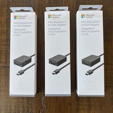 3 Pack Microsoft - EJP-00001- Mini DisplayPort to VGA Adapter picture