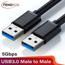 USB 3.0 A Male to A Cable Lot Data Transfer Super Speed Power Charger Metal 3FT picture