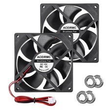 ACEIRMC 2pcs 9225 92mm x 25mm 12V DC Brushless Computer case Fan 12 Volt 2Pin Du picture