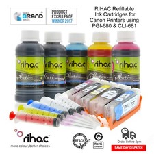 RIHAC Refillable Ink Cartridge for Canon PGI-680 CLI-681 TS9560 TS9565 TS706 picture