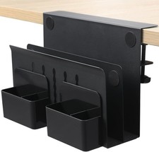 Space-Saving Under Desk Laptop Holder & Organizer - Easy Install, 22 lbs Support picture
