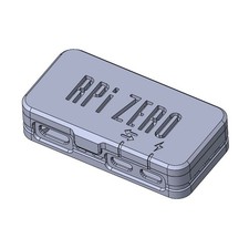 Raspberry Pi Zero Zero 2 W Snap-On Case Rugged Style 3d Printed picture