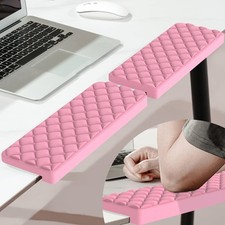MEKASS L-Shaped Desk Elbow Pad Memory Foam Support Cushion Non-Slip Pink Diamond picture