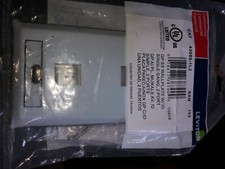 Leviton single gang 2 port keystone stainless steel wall plate 43080-1l2 picture