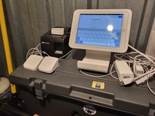 square pos system with cash drawer no  2 card readers / receipt printer and iPad picture