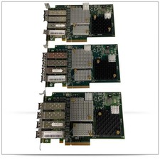 IBM 74Y3467 LPE12004 8GB Quad Port Fiber Channel Network Adapter, SFPs Lot of 3 picture