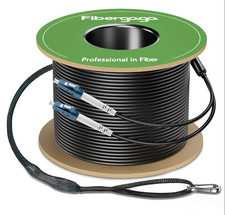 -200M(656Ft)Outdoor Armored OS2 LC to LC Fiber Patch Cable,Sm Single Mode Duplex picture