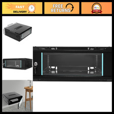 4U Wall-Mount Network Rack Cabinet, Glass Locking Door, 24.5
