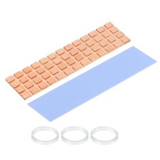 Copper Heatsink 70x20x1.5mm W Thermal Pad Rubber Ring for M.2 SSD Memory picture
