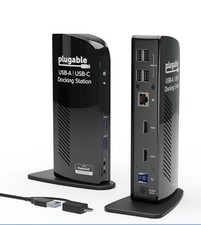 Plugable Universal Laptop Docking Station Dual HDMI Monitor for Windows and Mac picture