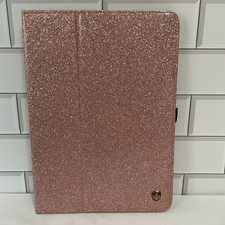 Genuine iPad Rose Gold Purple Glitter Blink Case book cover IPad Air mini / 9.7