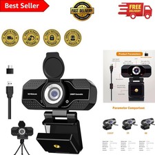 120-Degree Wide Angle 1080P Webcam with Noise Cancelling Mic & Privacy Features picture