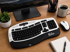 Logitech Comfort Wave K350 WHITE Wireless Keyboard M325 Combo Unifying Receiver picture