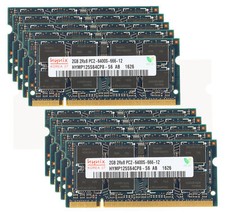 Hynix 20GB 10pcs x2GB PC2-6400 DDR2-800MHz Laptop Memory SODIMM RAM Intel 200pin picture