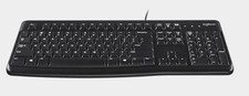 Logitech K120 Wired Keyboard USB Full Size Black YU0042 Ergonomic Tested picture