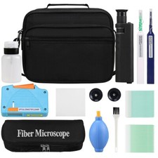 Fiber Cleaning Kit Fiber Optic FTTH Tool Network Testing Tool 400X Microscope picture
