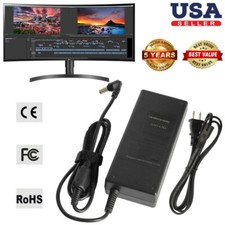 For LG UltraWide LED LCD Monitor Widescreen Charger Power Adapter 19” to 34” 19V picture
