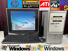 RESTORED DUAL BOOT Windows 98 & XP HP Pavilion Vintage Retro Classic Gaming PC picture