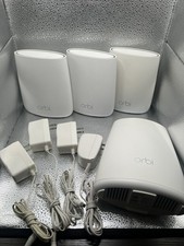 NETGEAR Orbi RBR40 Router W/ 3 RBS20 Satellites Mesh WiFi System White picture