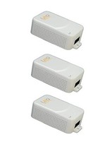 Wall Plug 802.3at 30W Gigabit Power Over Ethernet (PoE) Midspan Injector 3-Pack picture
