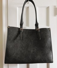 Briefcase Business Woman PU Leather Grey with 15.6 padded storage compartment picture
