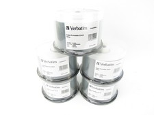 Lot of 250 Verbatim DataLifePlus Inject Printable CD-R 700MB/80Min CDs (5 Packs) picture