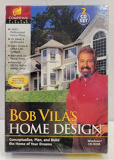 NOS Bob Vila's Home Design  2 CD Set for Windows 98 picture