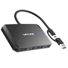 USB C to DisplayPort/HDMI Adapter DisplayLink 4K Dual Display Hub for Dell/HP picture