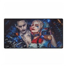 DC Comics Suicide Squad Joker And Harley Quinn Movie Logo Mouse Pad Desk Mats picture