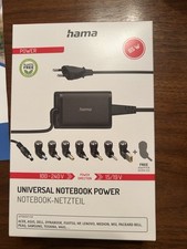 Hama Universal Notebook Power Supply 100-240V To 15-19V 65W Charger & 8 Adapters picture