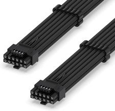 EZDIY-FAB 16AWG PCI-e 5.0 12VHPWR PSU Sleeved Cable 600W 12+4 Pin Male to 12+4 picture