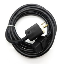 ABB 8FT NEMA 5-15P to IEC 320-C19 AC Power Cord CC848850792 GE 16kZ38 picture