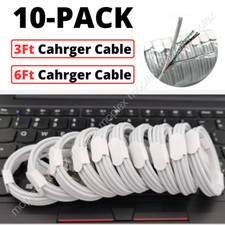 10 Pack USB Charger Cable Cord For Apple iPhone XR 11 12 13 14 Pro Max Wholesale picture