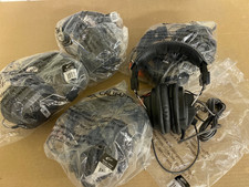 Lot of 5 Califone 3068AV Switchable Stereo/Mono Over-Ear Headphones 3.5mm & Adap picture