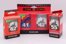 Lexmark No.41/42 Combo Ink, 42 Black, 55 Black Cartridges Lot AS IS READ picture