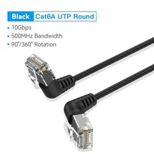 CAT6A Ethernet Cable 10Gbps Rotation Degree Networking Lan Cord for PC PS4 RJ45 picture