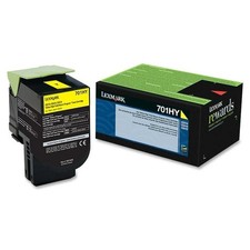 Lexmark 701HY Yellow High Yield Laser Toner Cartridge for CS310 CS410 CS510 picture