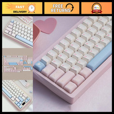Translucent Pink Double Shot PBT Keycap Set - 164 Keys Cherry Profile Gaming Key picture