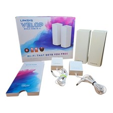 Linksys Velop WHW0302 Tri-Band AC4400 Whole Home Mesh Wi-Fi System 2-Pack White picture