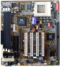 Motherboard, fic va-503a, socket 7, 4pci , 1 isa, amr audio adapter, at form fa picture