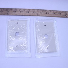(2-Pk) Leviton Telephone/Cable Wallplate Thermoset Box Mount Light Almond picture
