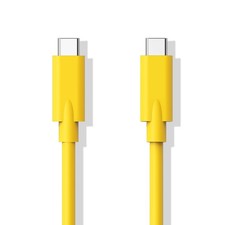 Easonunion USB C to C 2.0 Cable with 100W PD,480Mbps 6.6ft(2m), Yellow picture