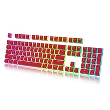 Pudding Keycaps Set | Doubleshot PBT Keycap Set | Full 112 OEM Profile Key Se... picture