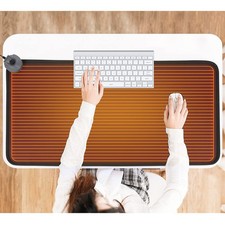 Mymyth Heated Desk Pad, Warm Mouse Pad, Foot Warmer  8 Speeds Heated Control ... picture