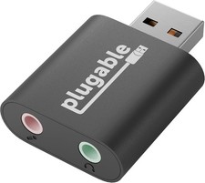 USB Audio Adapter Adds 3.5mm Speaker and Microphone Ports Because Your Laptop or picture